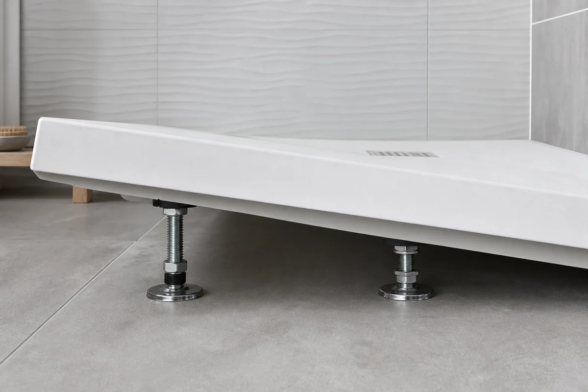surélever un receveur de douche