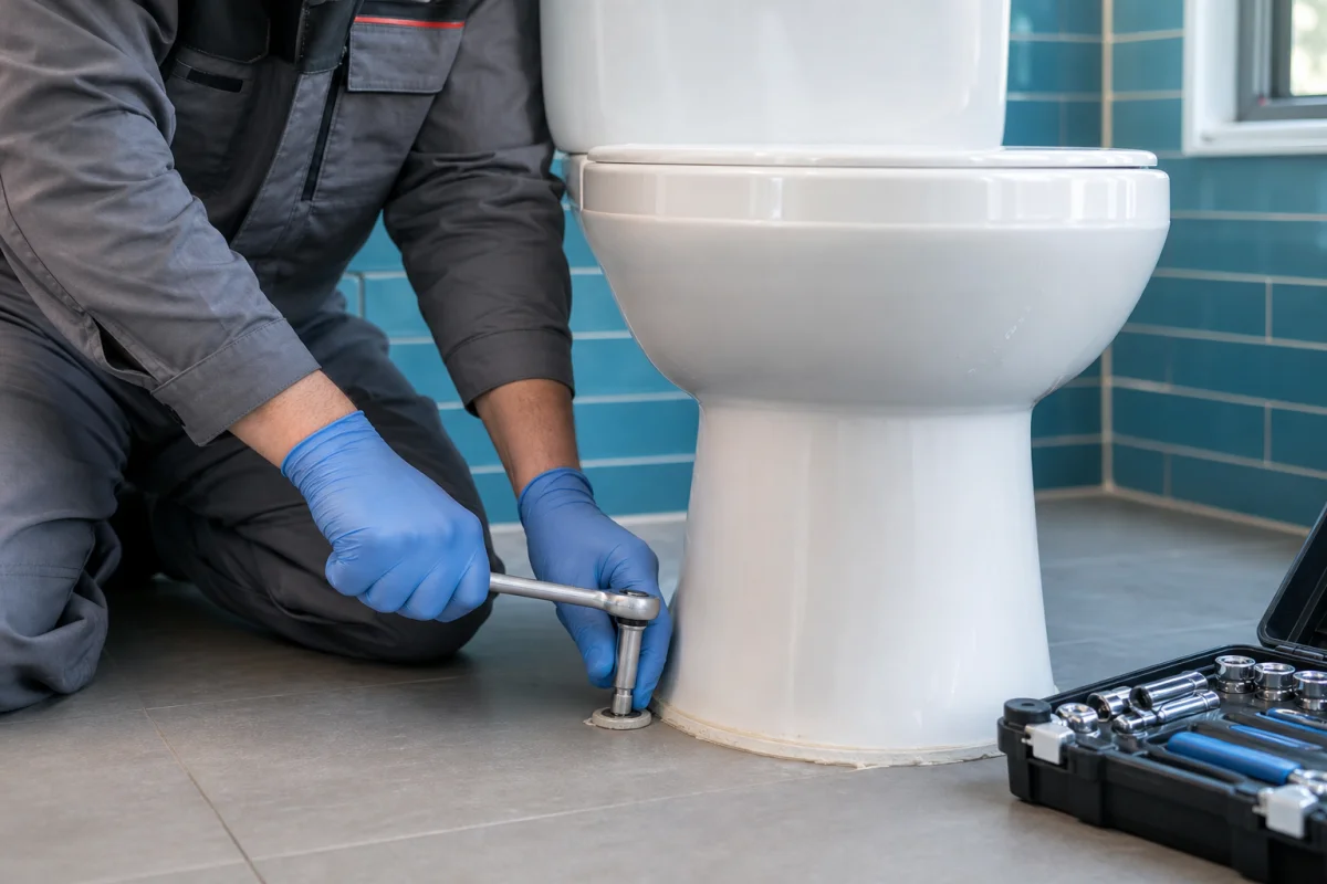 démontage wc