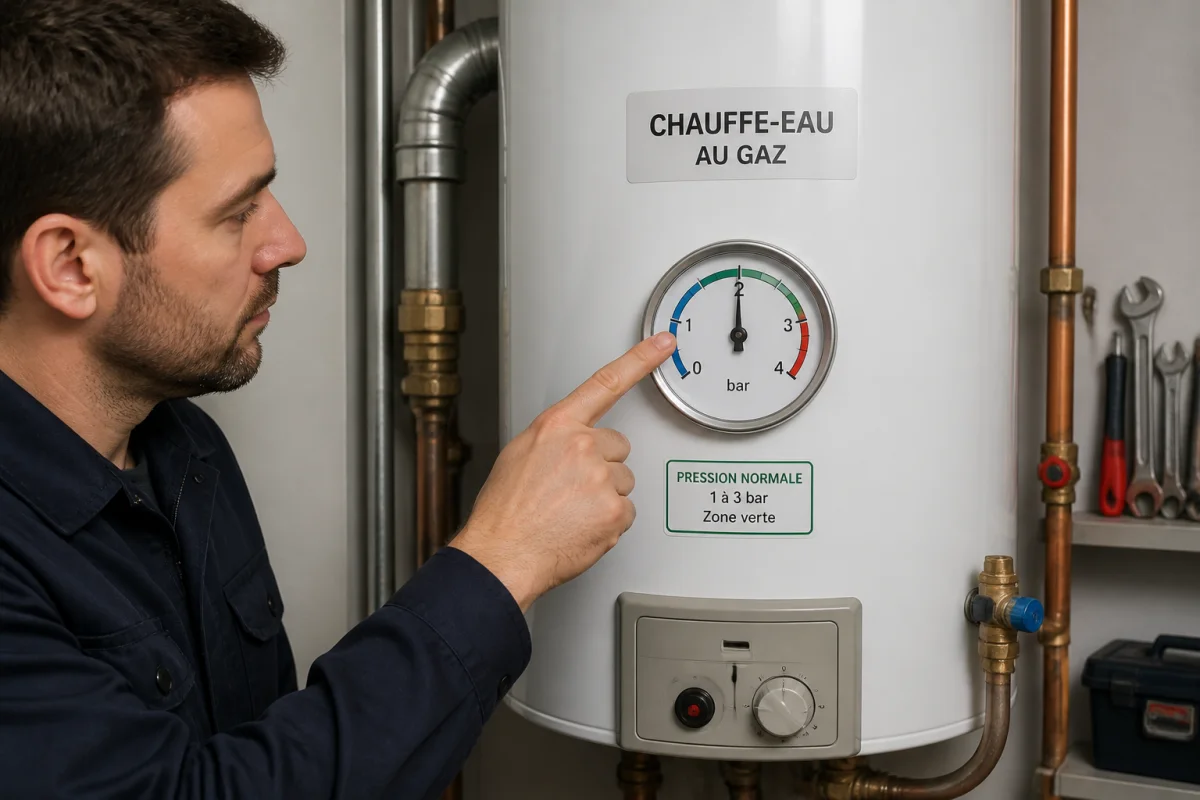 réglage pression chauffe eau gaz