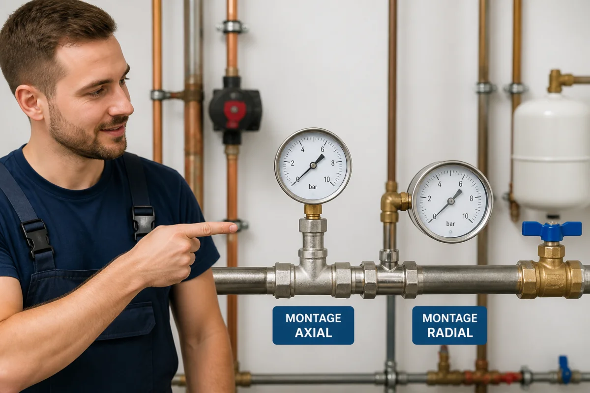 installer un manometre de pression d'eau