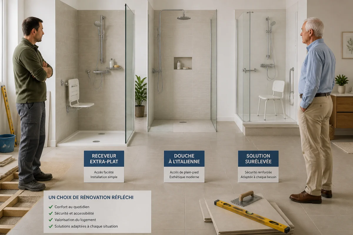 Installer une douche accessible dans de bonnes conditions