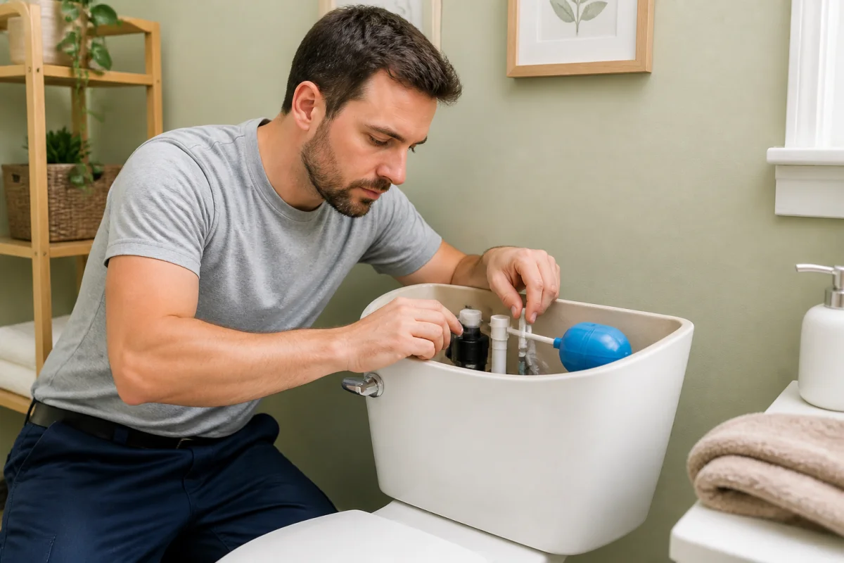 Réparer une fuite de chasse d'eau simplement et durablement