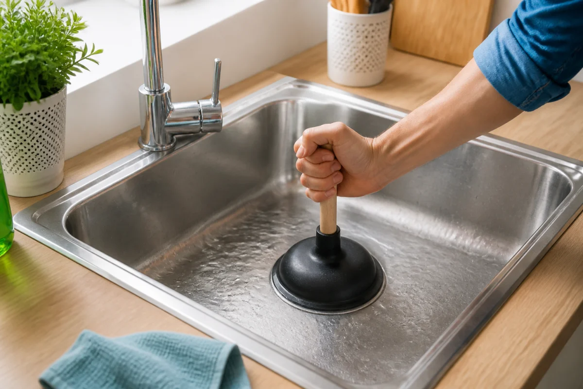 Débouchage évier cuisine avec les bons gestes